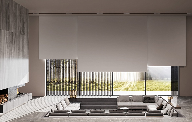 mẫu rèm văn phòng phong cách nhật tối giản thanh lịch