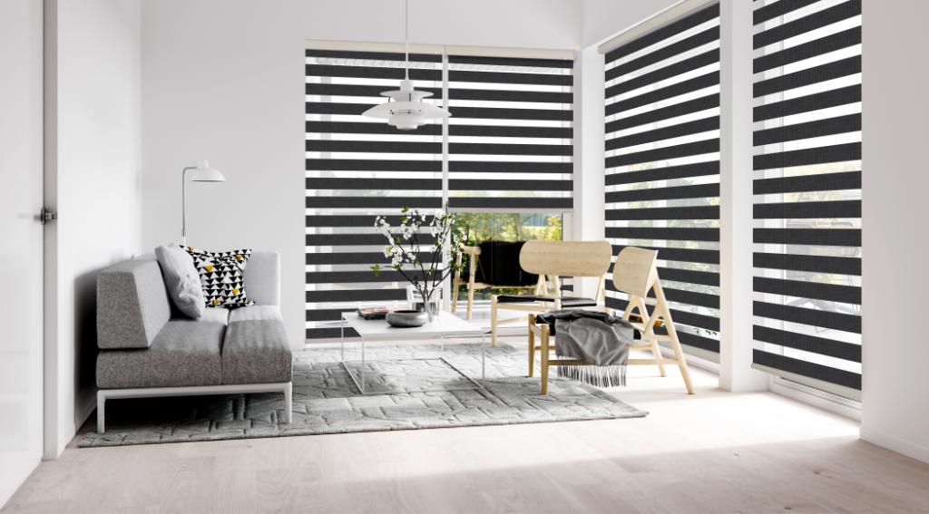 rèm cầu vồng thiết kế tinh tế cho không gian phong cách minimalism