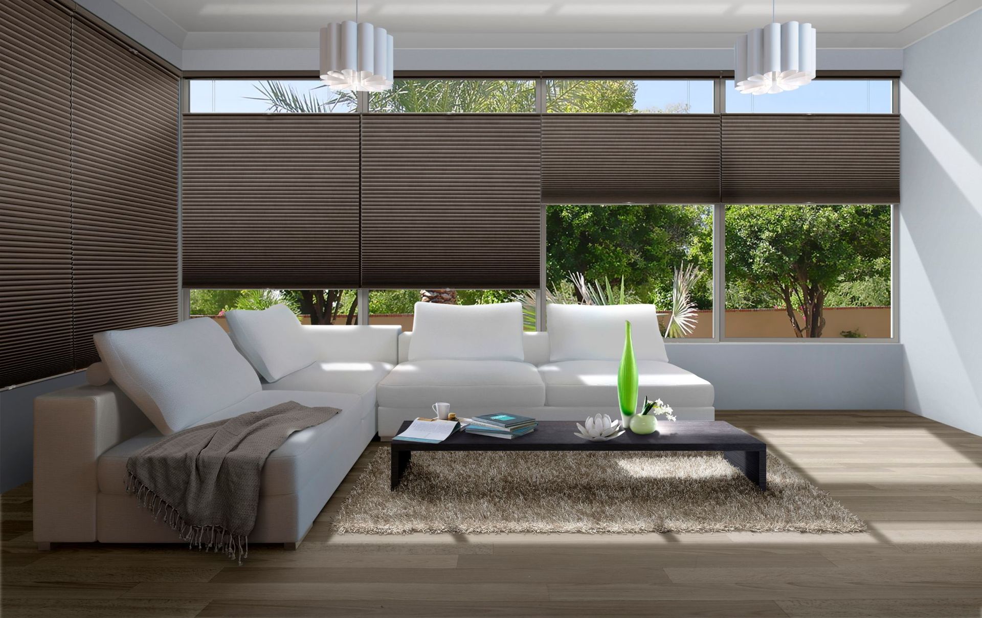 Không gian hiện đại với rèm tổ ong cao cấp tại TP.HCM