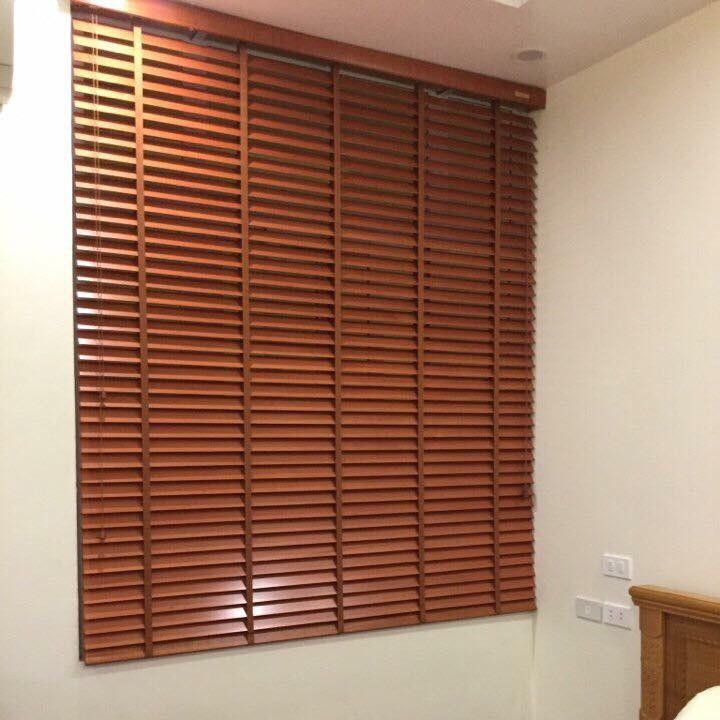 rèm gỗ kéo tay phù hợp nhiều không gian