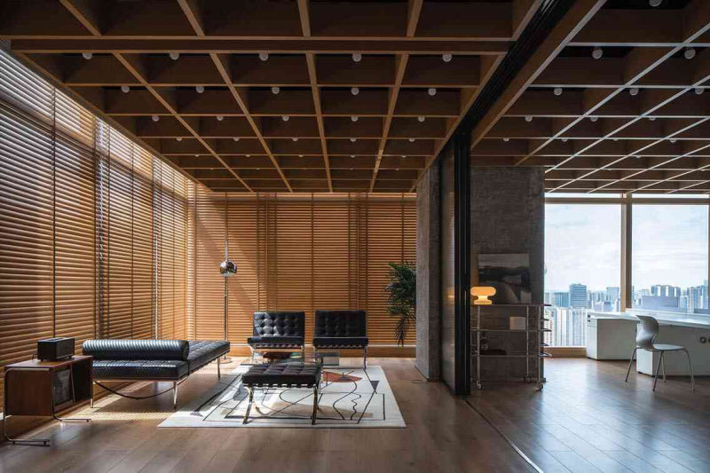 rèm gỗ không dây an toàn trẻ nhỏ thiết kế hiện đại