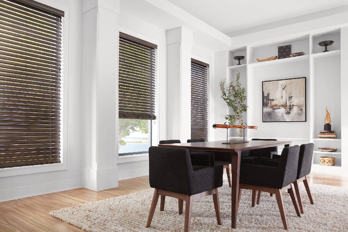 rèm gỗ và rèm roman lắp đặt thực tế