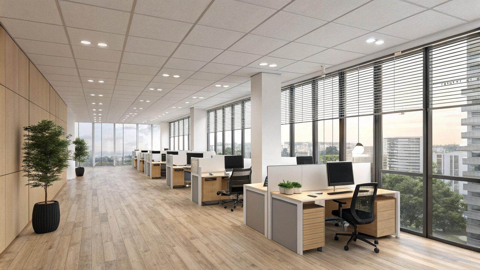 trang trí cửa sổ nhỏ bằng rèm gỗ