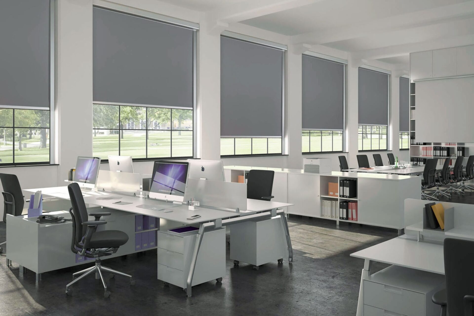 Lắp rèm cuốn chống nắng ngoài trời chắn nhiệt