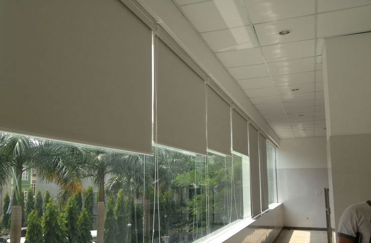 Rèm cuốn chống nắng cửa chính bảo vệ nội thất khỏi phai màu