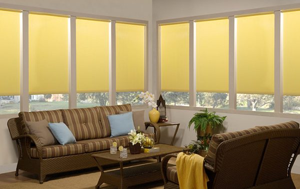 Rèm cuốn vải phủ nhựa độ bền cao dùng ngoài trời