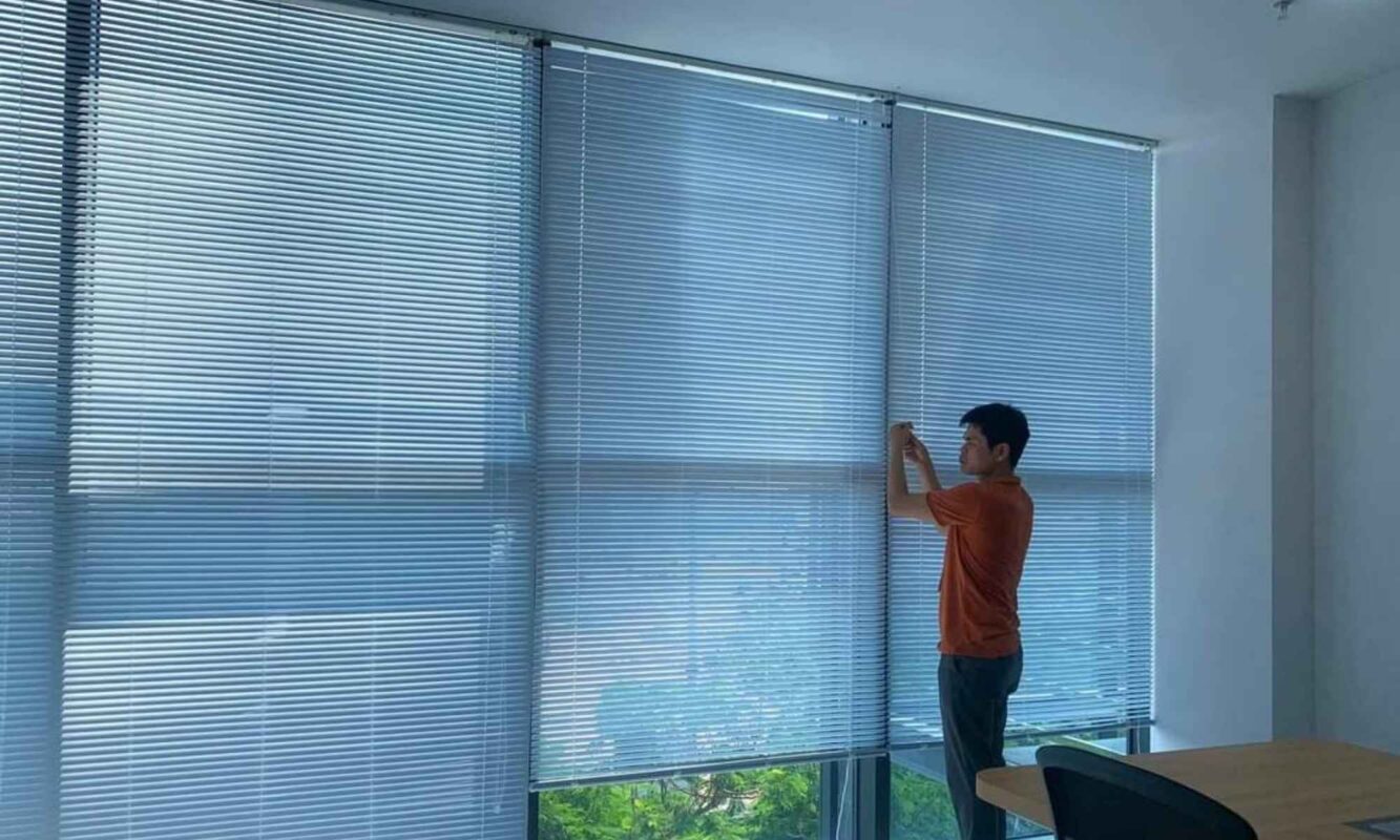 Thi công rèm sáo nhôm trọn gói chuyên nghiệp