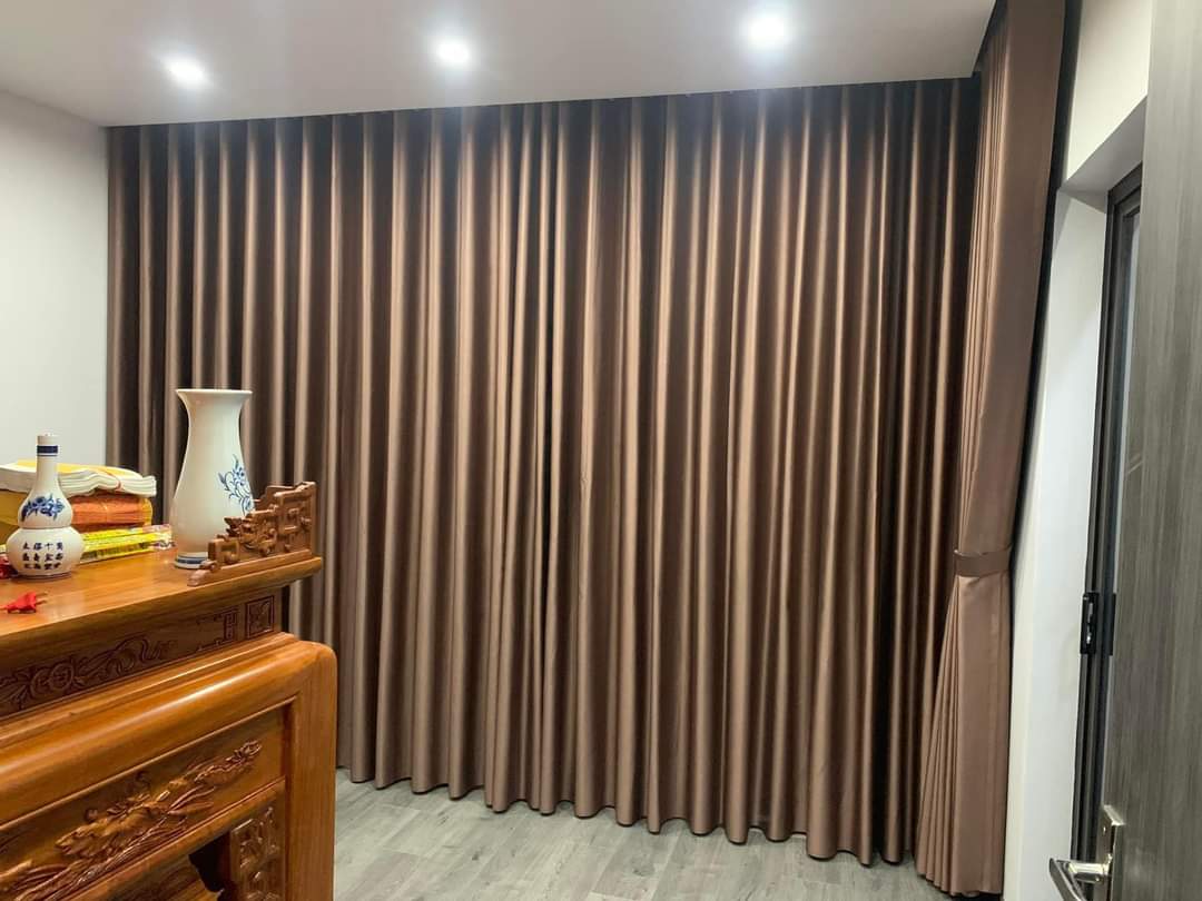 rèm cửa đẹp phòng thờ trang nghiêm hợp phong thủy