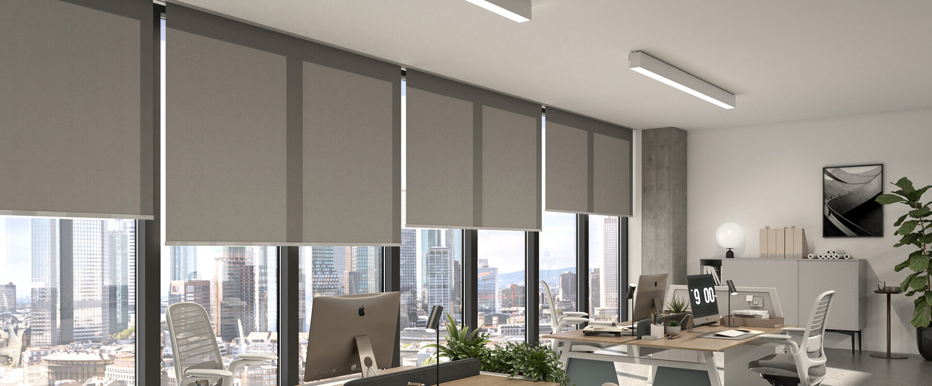 rèm cuốn chống nắng quận 1 cho văn phòng trung tâm