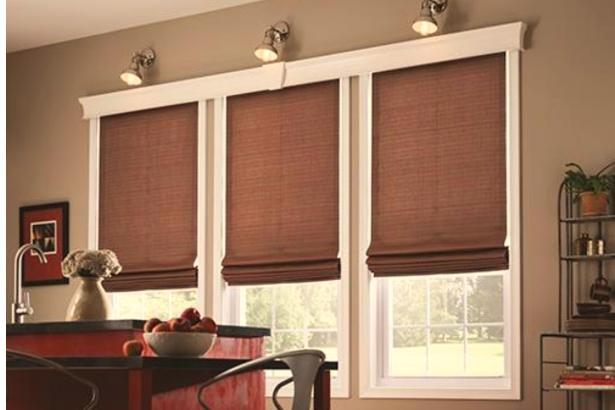 Cận cảnh nếp gấp rèm roman vải cao cấp tinh tế