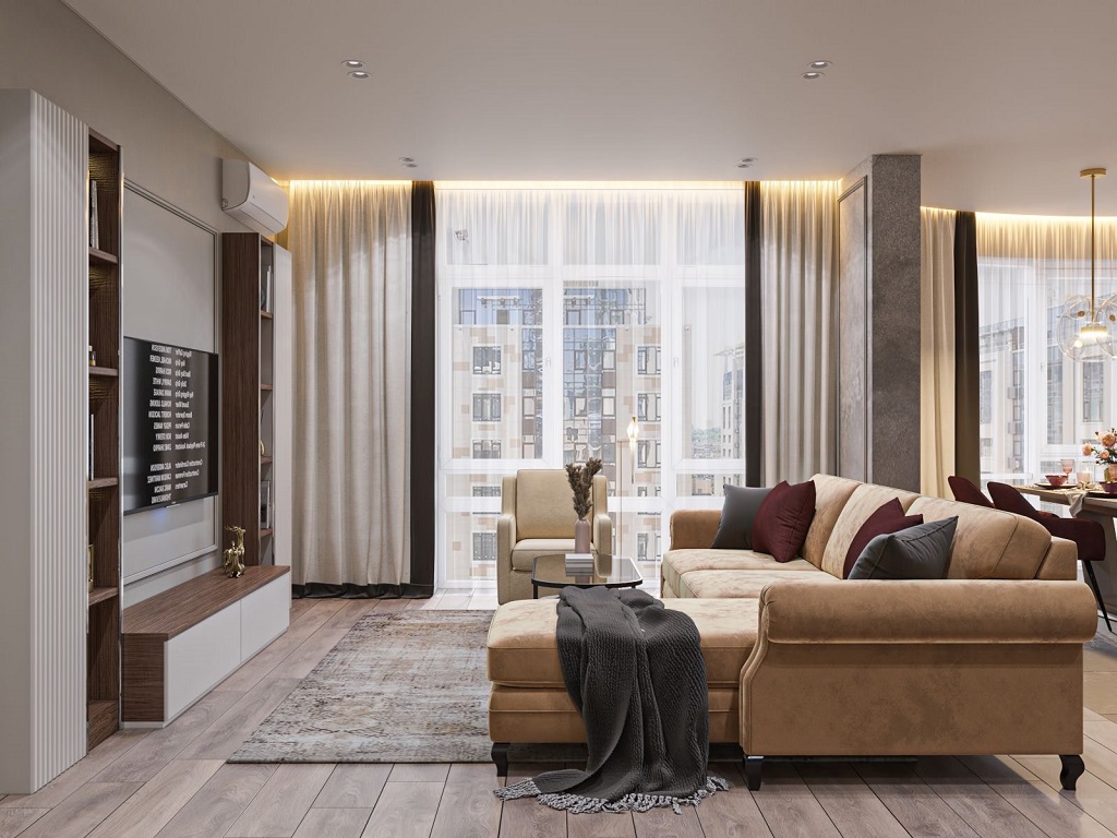 mẫu màn cửa trang trí phòng ngủ nhẹ nhàng chống nắng