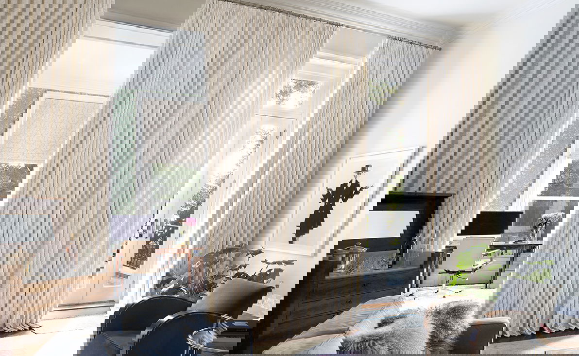 rèm cửa đẹp cách âm giảm tiếng ồn nhà mặt tiền hiệu quả