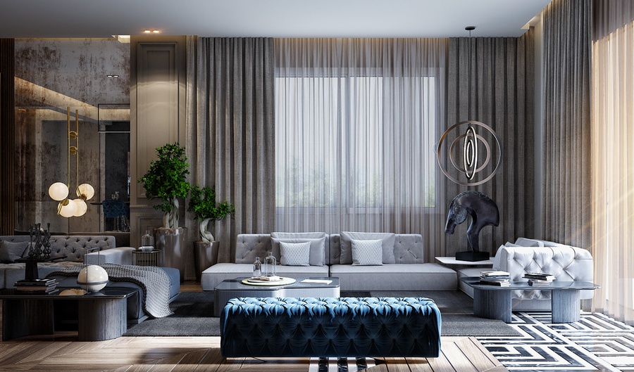 rèm cửa đẹp cho khách sạn thiết kế sang trọng tinh tế