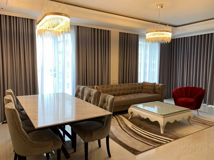 rèm cửa đẹp gò vấp phòng khách sang trọng