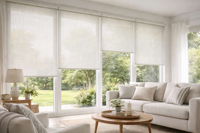 rèm cuốn cao cấp vật liệu bền đẹp