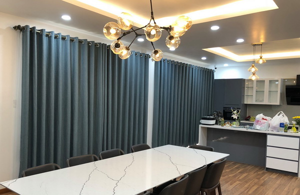 rèm vải cao cấp hoa văn tinh xảo sang trọng