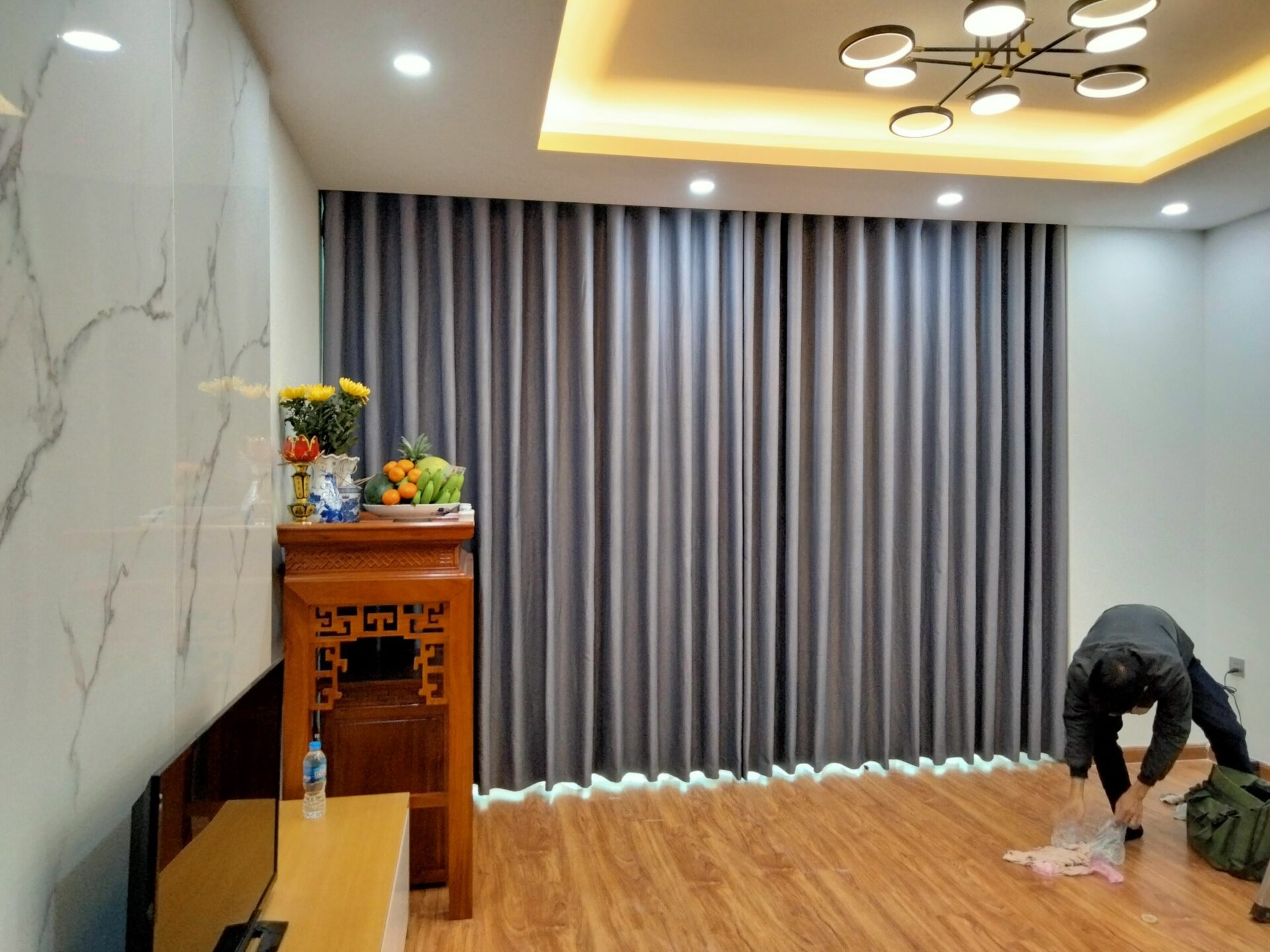 rèm vải chống nắng đẹp bảo vệ nội thất