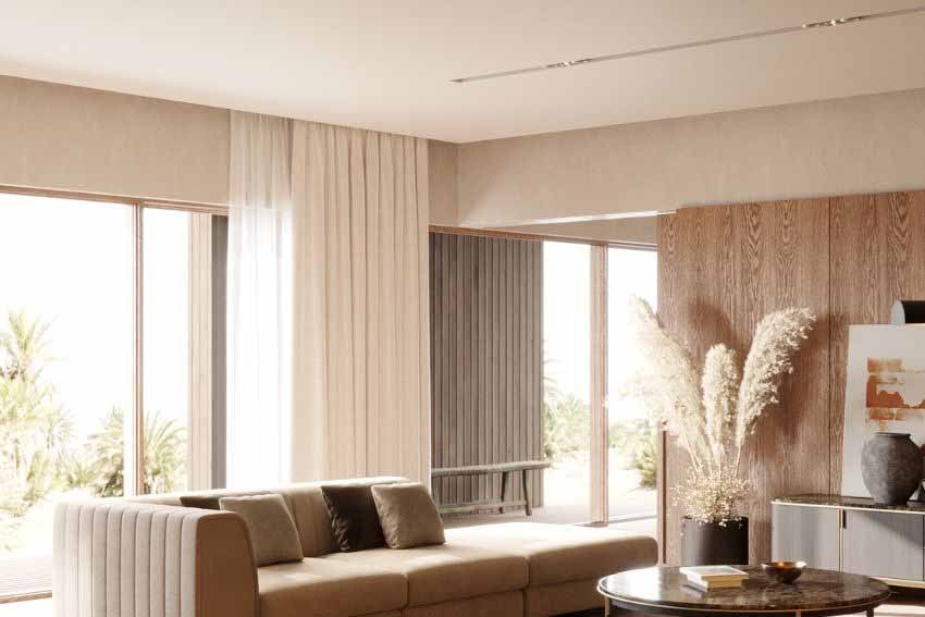 thi công rèm cửa phong cách nhật bản cho phòng ngủ