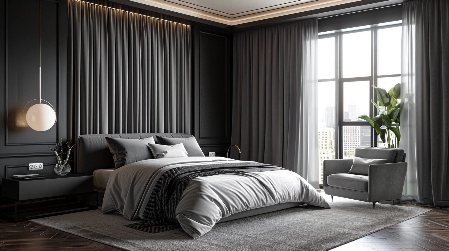 Mẫu rèm cửa sổ phòng ngủ đẹp theo xu hướng nội thất