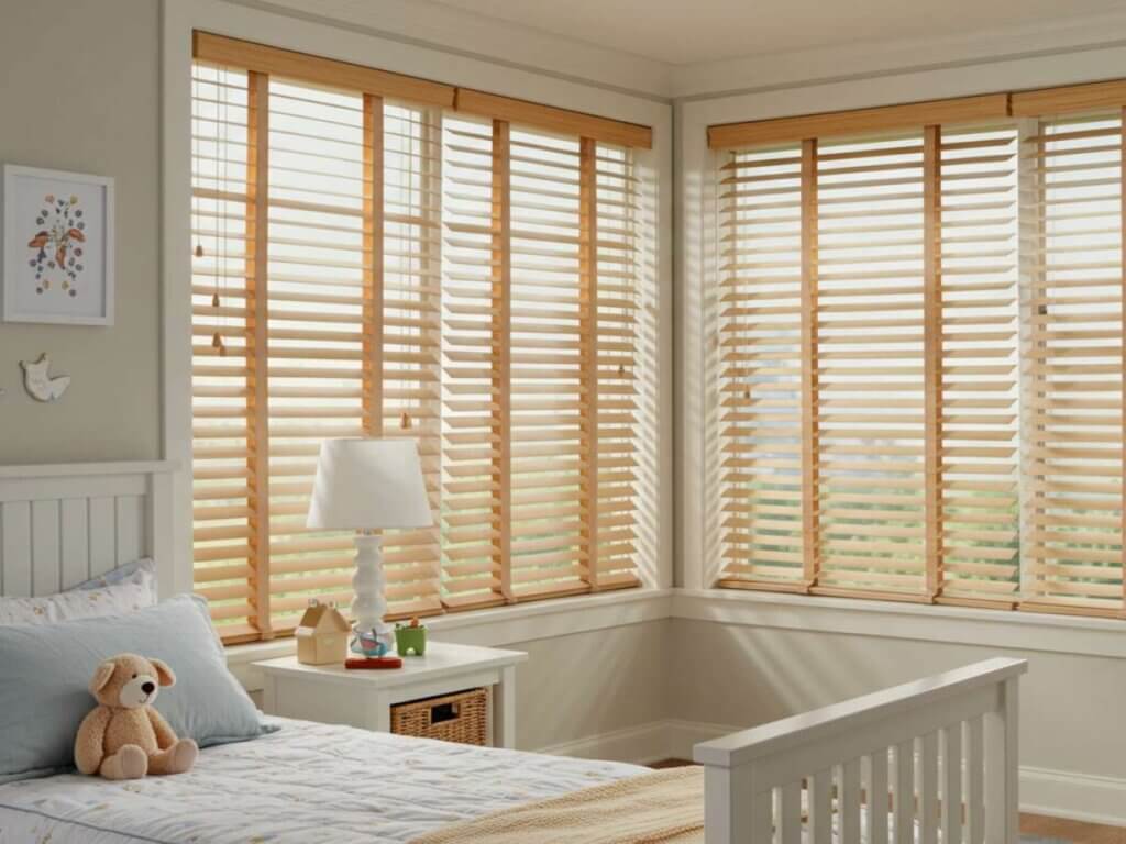 Rèm gỗ tự nhiên cho cửa sổ phòng ngủ tinh tế