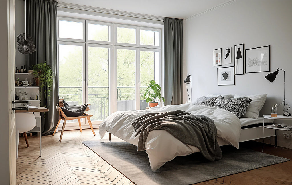 không gian nhà ở với rèm cửa đẹp miền tây tinh tế