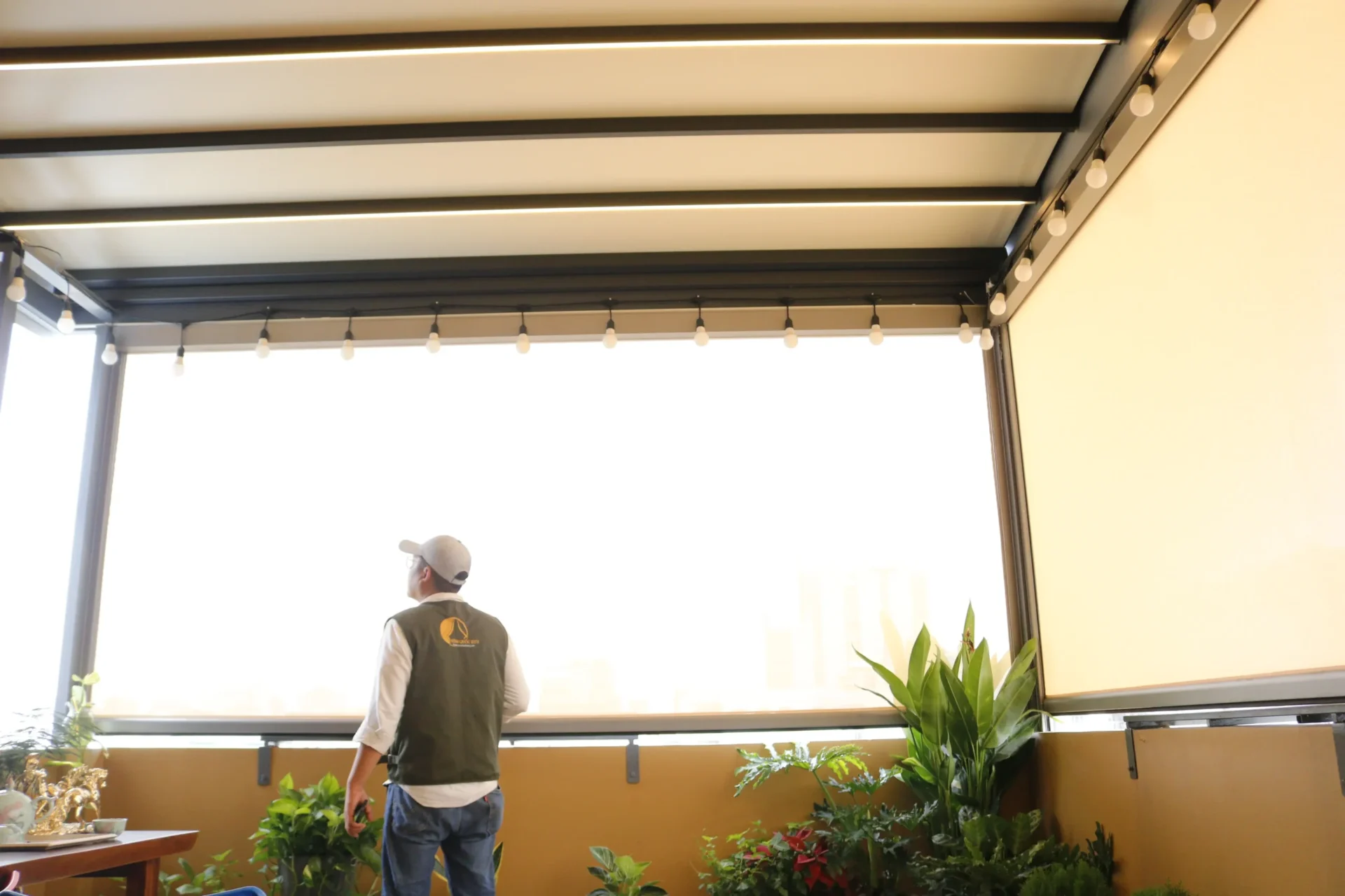 mẫu rèm cuốn zipper Thủ Đức cho quán cafe