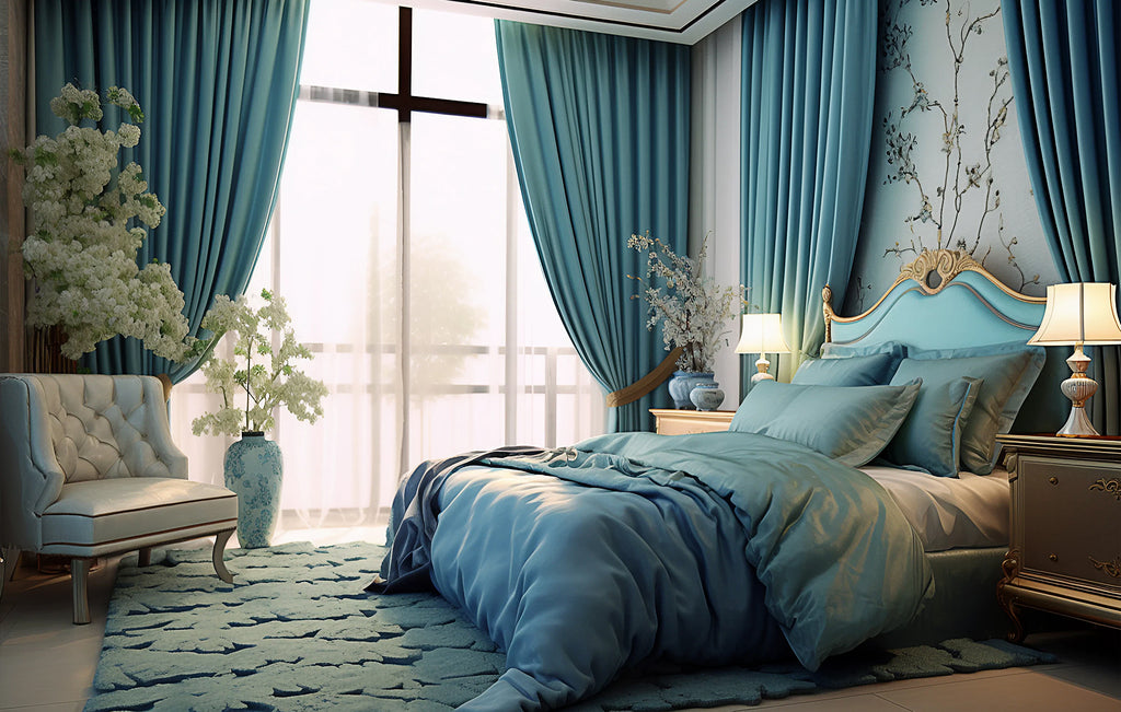 rèm cửa sổ phòng ngủ nhỏ giúp không gian rộng hơn