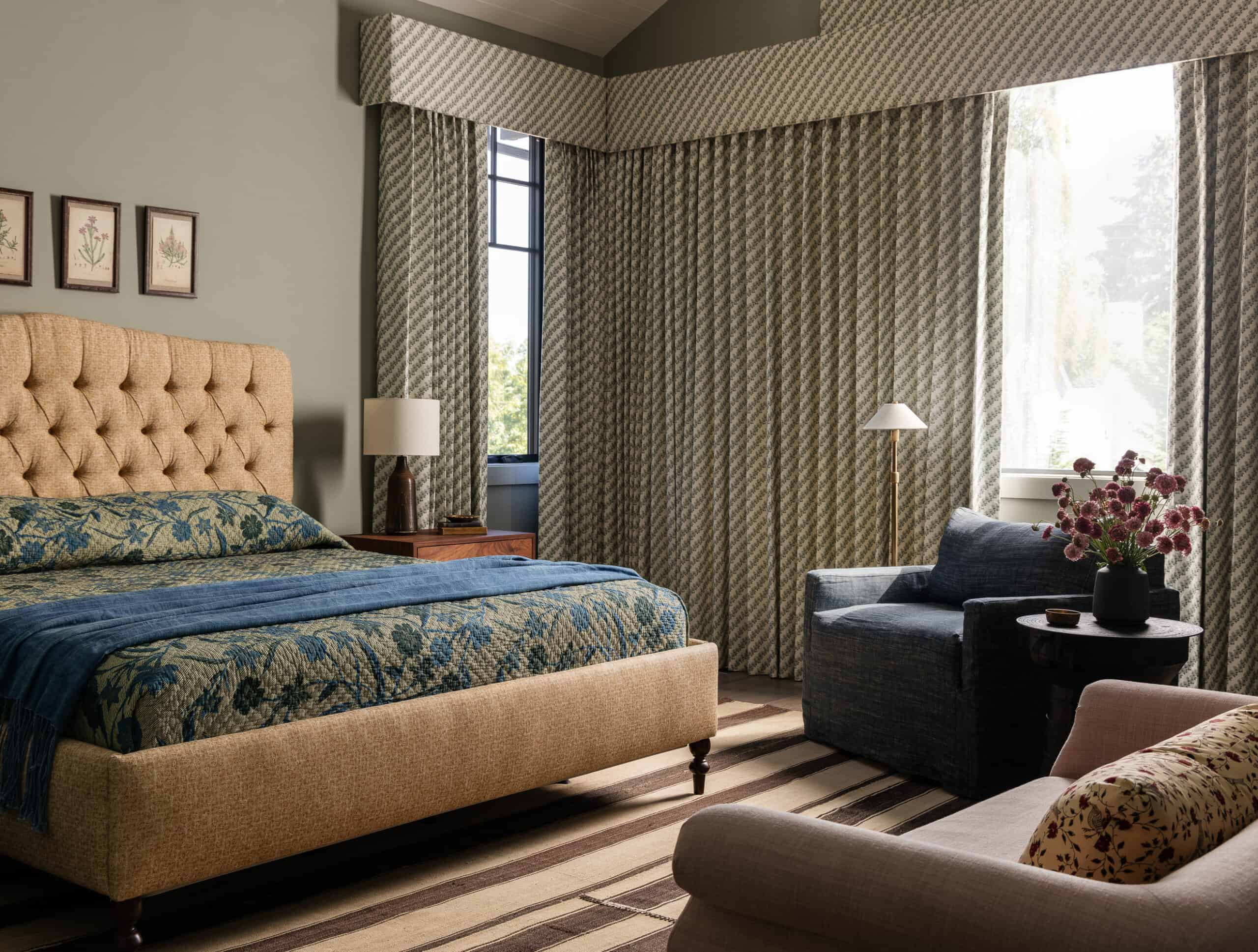 thiết kế rèm cửa sổ phòng ngủ biệt thự đẳng cấp