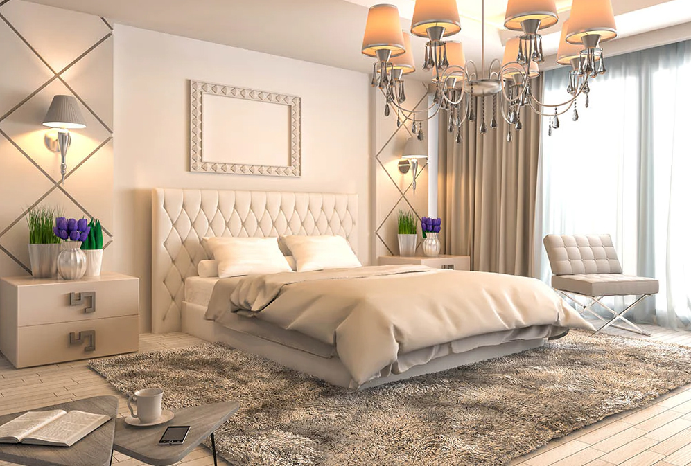 bề mặt vải rèm phòng ngủ hạn chế bám bụi dễ vệ sinh