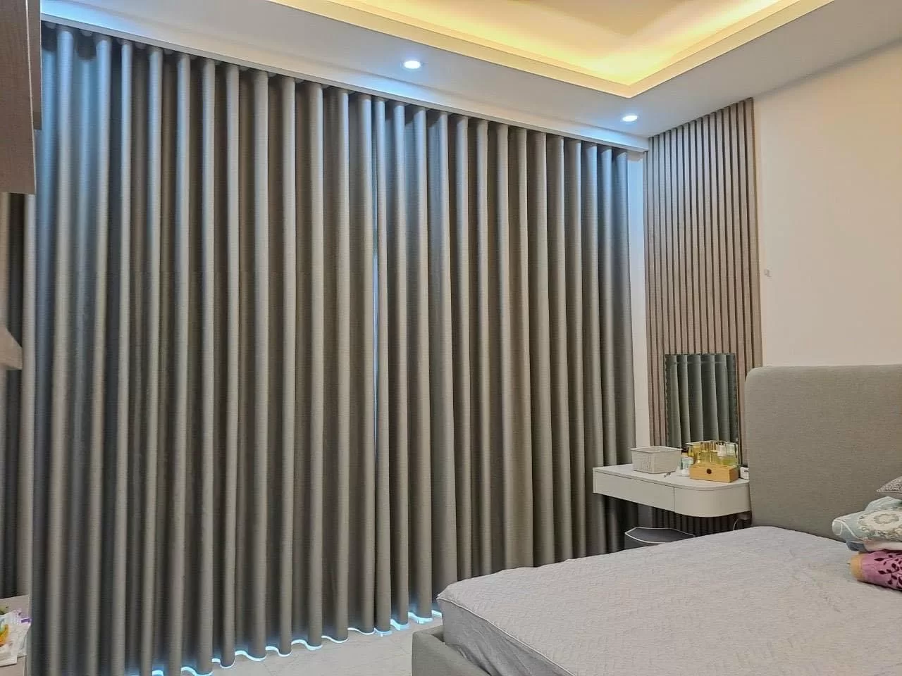 chất liệu vải cotton rèm phòng ngủ dễ giặt