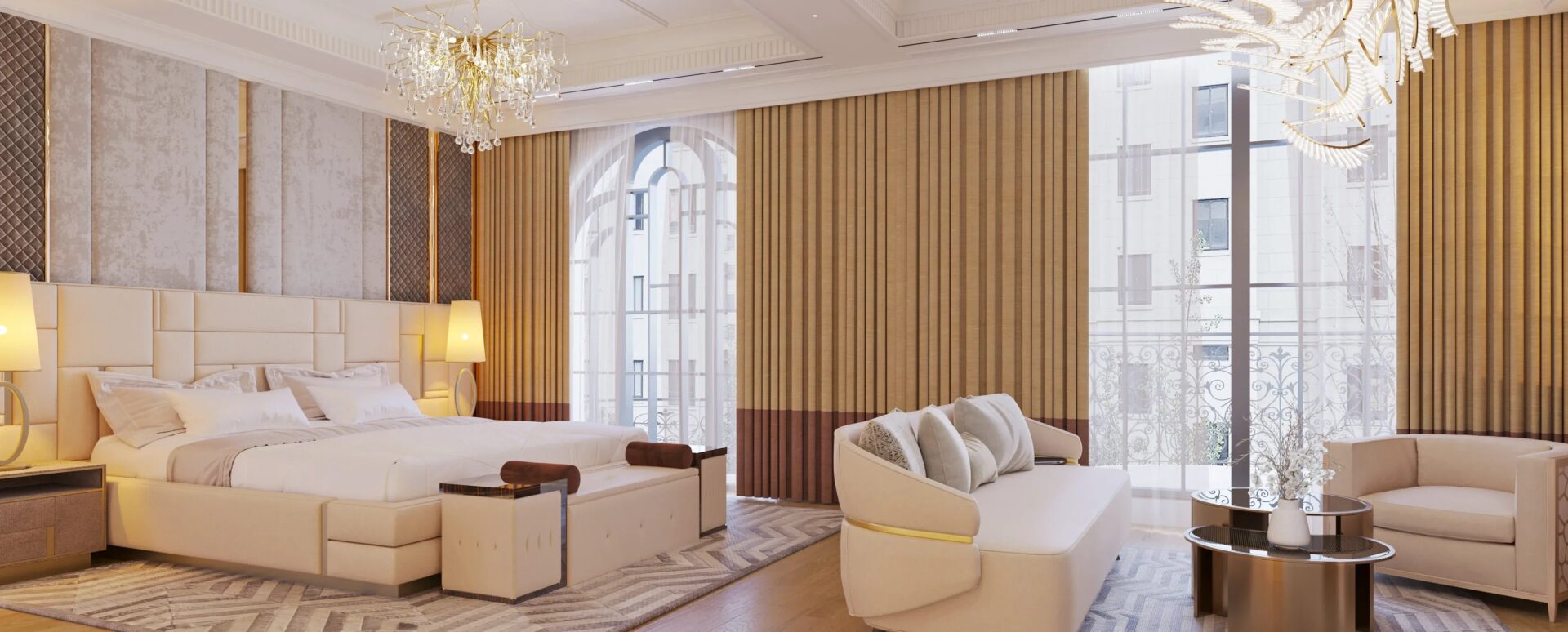 gợi ý phòng ngủ có máy lạnh nên dùng rèm gì cách nhiệt hiệu quả