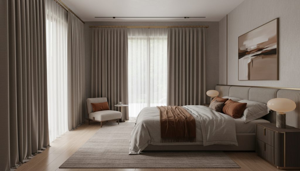 hình ảnh rèm cửa phòng ngủ Biên Hòa thi công thực tế đẹp