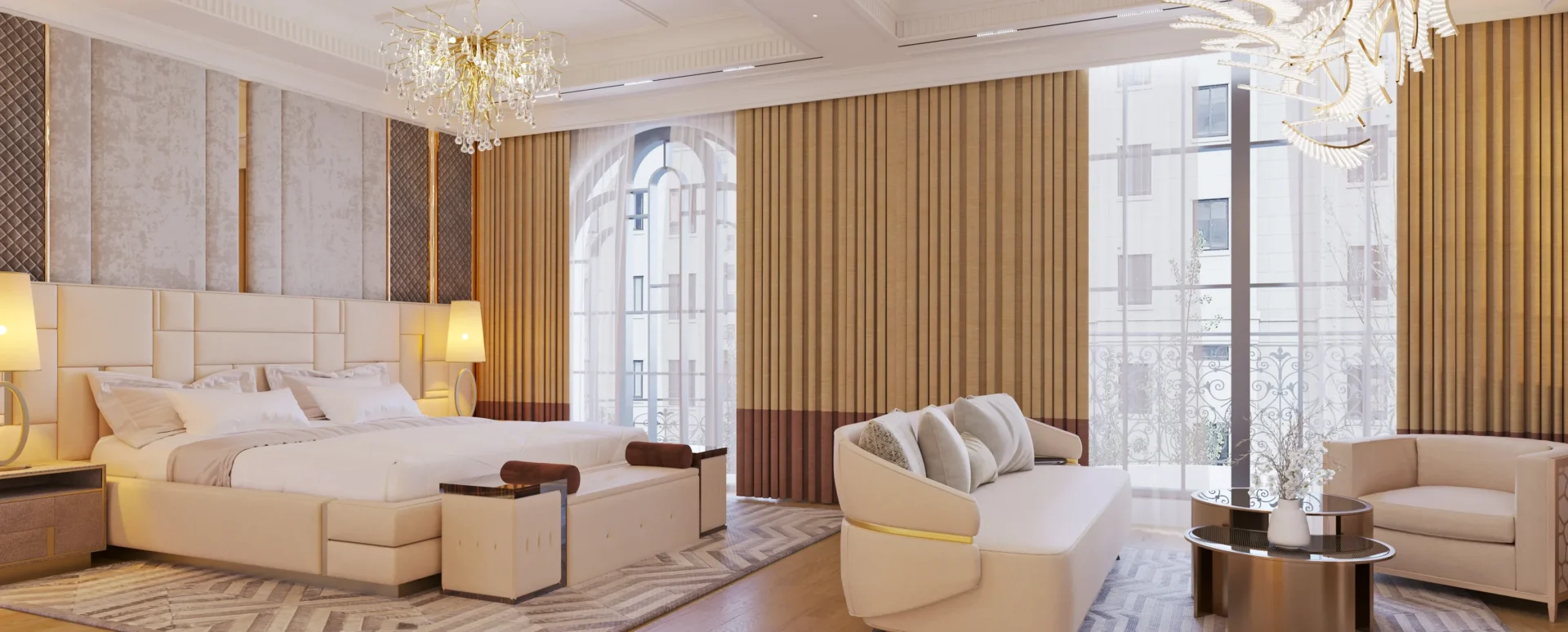 hình ảnh rèm phòng ngủ chung cư Vinhomes lắp đặt thực tế