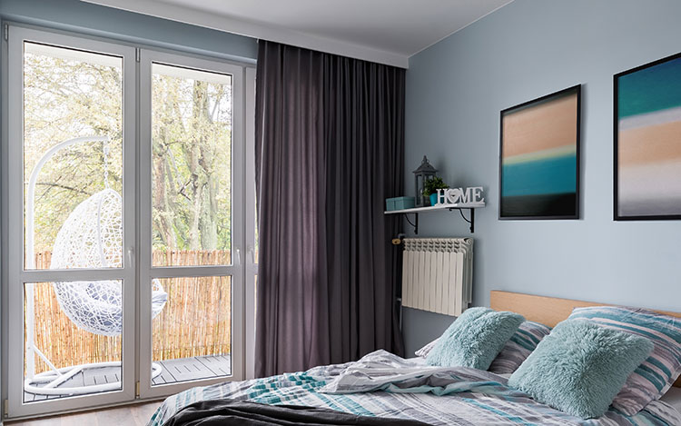 hình ảnh rèm phòng ngủ villa quận 2 thi công thực tế cao cấp