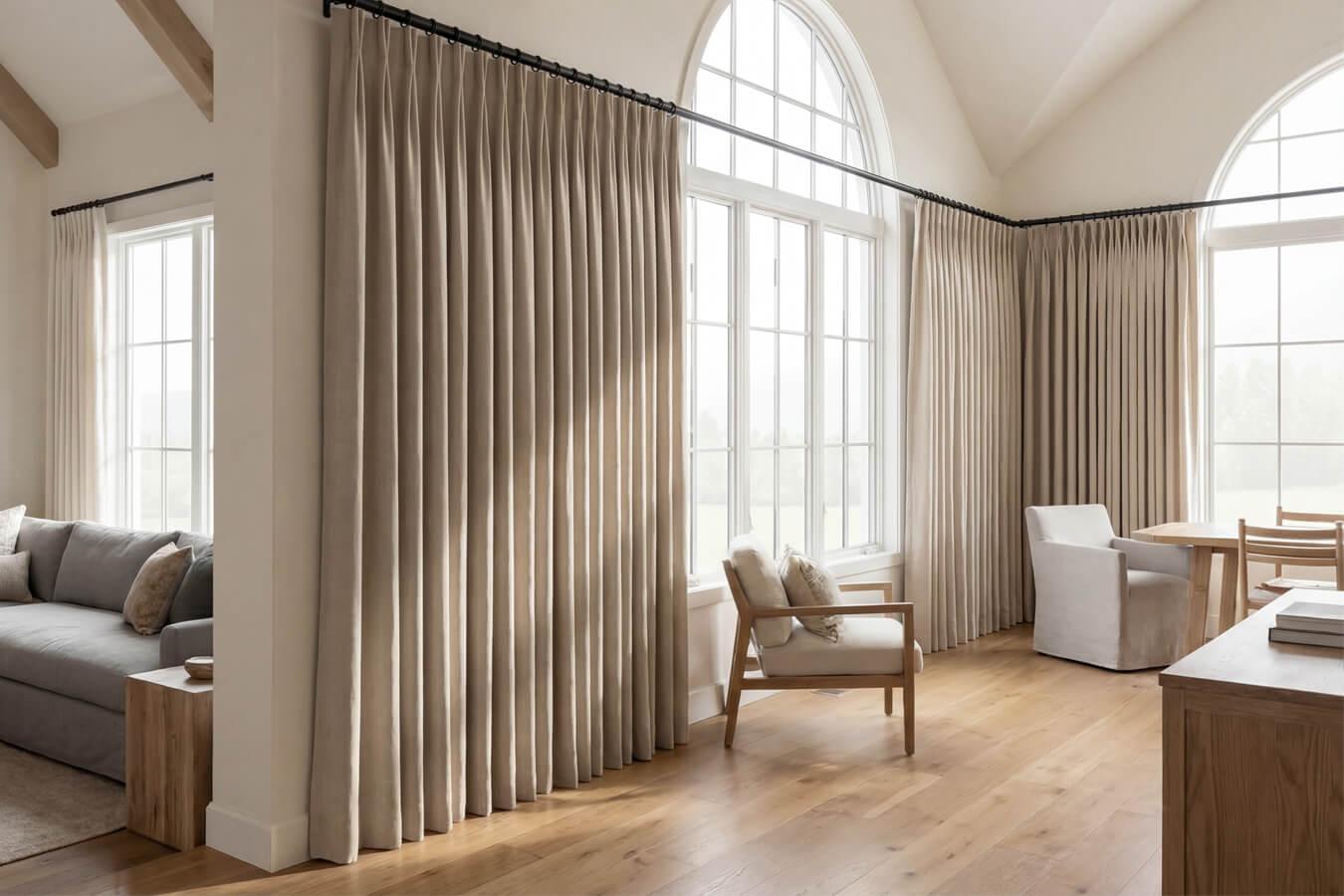 rèm phòng ngủ phong cách Nhật Bản tối giản tinh tế