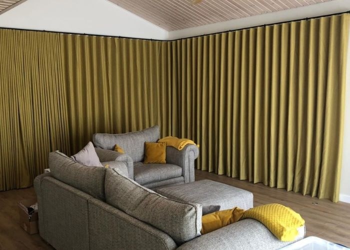 thi công rèm phòng ngủ chống cháy lan bảo vệ không gian sống