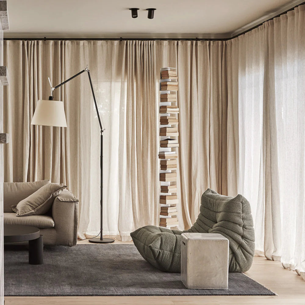 thiết kế rèm phòng ngủ phong cách Nhật Bản nhẹ nhàng