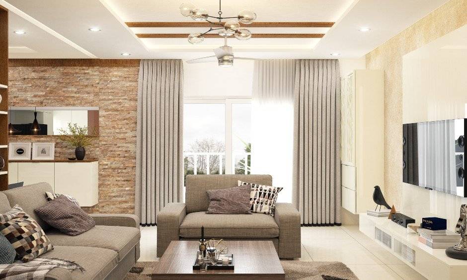 Rèm cửa phòng khách chống nhìn xuyên và đảm bảo riêng tư