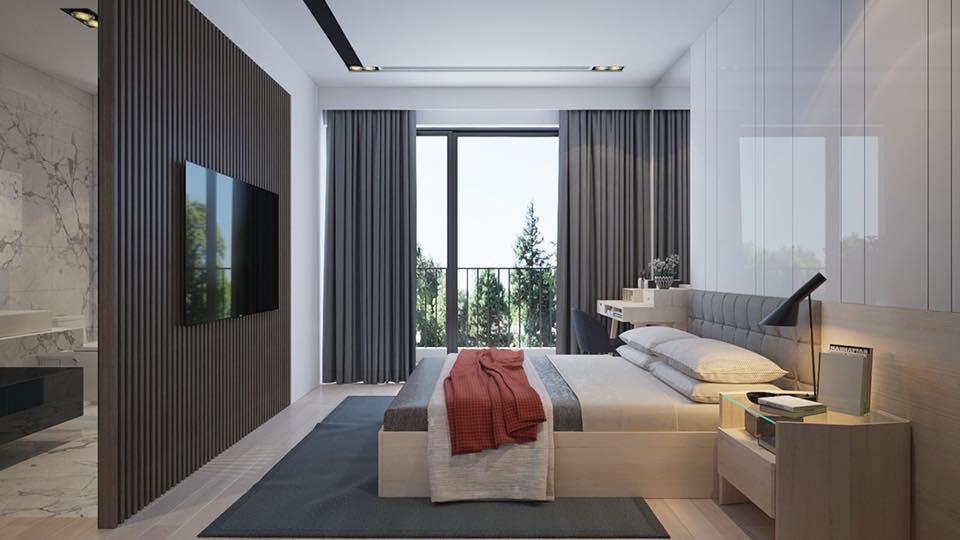 Thi công rèm phòng khách đúng định mức vải cho độ rủ hoàn hảo