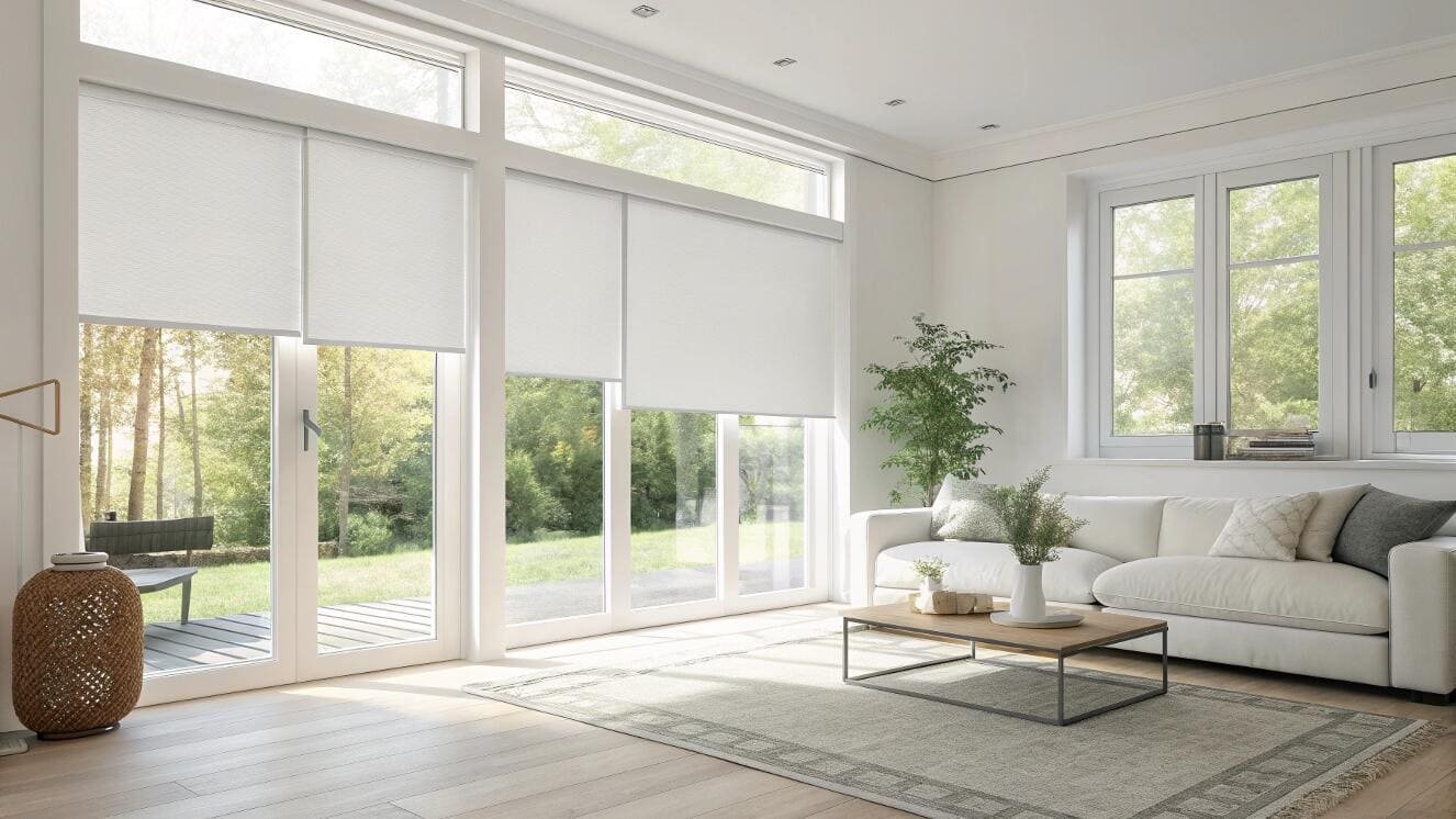 lắp đặt rèm cuốn phòng khách đẹp gọn gàng và tiện lợi