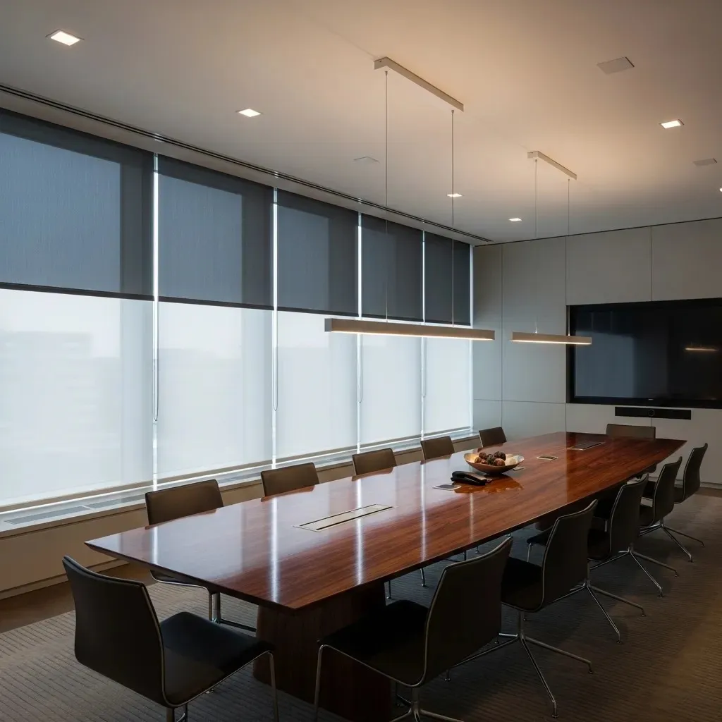 Rèm cuốn cho không gian coworking giúp phân bổ ánh sáng đồng đều