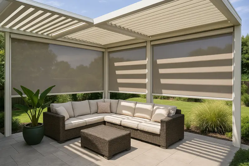 rèm Zipscreen che nắng cho ban công và cửa kính lớn
