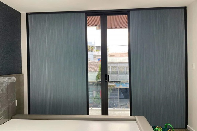 rèm ngăn phòng khách đẹp với thiết kế hiện đại