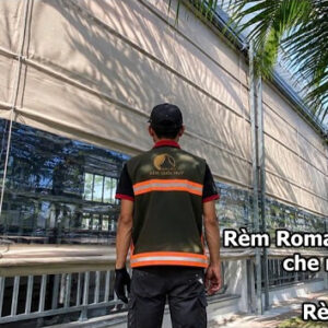 Rèm roman che mưa ngoài trời khổ lớn